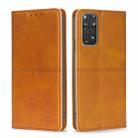 For Xiaomi Redmi Note 11 4G Global/Redmi Note 11S Cow Texture Magnetic Horizontal Flip Leather Phone Case(Light Brown) - 1