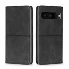 For Google Pixel 7 5G Cow Texture Magnetic Horizontal Flip Leather Phone Case(Black) - 1