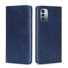 For Nokia G21/G11 Cow Texture Magnetic Horizontal Flip Leather Phone Case(Blue) - 1