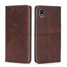 For Sony Xperia ACE III Cow Texture Magnetic Horizontal Flip Leather Phone Case(Dark Brown) - 1