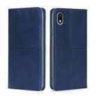 For Sony Xperia ACE III Cow Texture Magnetic Horizontal Flip Leather Phone Case(Blue) - 1