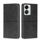 For OnePlus Nord 2T Cow Texture Magnetic Horizontal Flip Leather Phone Case(Black) - 1