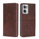 For OnePlus Nord CE 2 5G Cow Texture Magnetic Horizontal Flip Leather Phone Case(Dark Brown) - 1