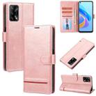 For OPPO A95 4G / A74 4G / F19 Classic Wallet Flip Leather Phone Case(Pink) - 1