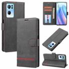 For OPPO Reno7 Pro Classic Wallet Flip Leather Phone Case(Black) - 1