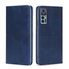 For TCL 30 5G/30+ 5G Cow Texture Magnetic Horizontal Flip Leather Phone Case(Blue) - 1