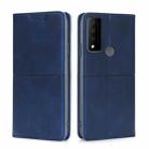 For TCL 30 V 5G/T781S Cow Texture Magnetic Horizontal Flip Leather Phone Case(Blue) - 1