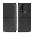 For TCL 30 V 5G/T781S Cow Texture Magnetic Horizontal Flip Leather Phone Case(Black) - 1