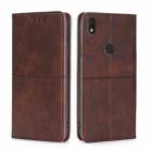 For Alcatel  Axel/Lumos Cow Texture Magnetic Horizontal Flip Leather Phone Case(Dark Brown) - 1