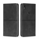For Alcatel  Axel/Lumos Cow Texture Magnetic Horizontal Flip Leather Phone Case(Black) - 1