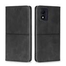 For Alcatel 1B 2022 Cow Texture Magnetic Horizontal Flip Leather Phone Case(Black) - 1