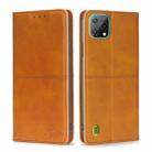 For Blackview A55 Cow Texture Magnetic Horizontal Flip Leather Phone Case(Light Brown) - 1