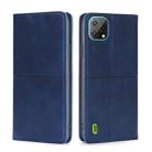 For Blackview A55 Cow Texture Magnetic Horizontal Flip Leather Phone Case(Blue) - 1