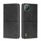 For Blackview A55 Cow Texture Magnetic Horizontal Flip Leather Phone Case(Black) - 1