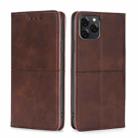 For Blackview A95 Cow Texture Magnetic Horizontal Flip Leather Phone Case(Dark Brown) - 1