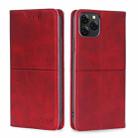 For Blackview A95 Cow Texture Magnetic Horizontal Flip Leather Phone Case(Red) - 1