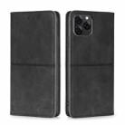 For Blackview A95 Cow Texture Magnetic Horizontal Flip Leather Phone Case(Black) - 1