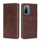 For Ulefone Note 13P Cow Texture Magnetic Horizontal Flip Leather Phone Case(Dark Brown) - 1