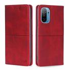 For Ulefone Note 13P Cow Texture Magnetic Horizontal Flip Leather Phone Case(Red) - 1