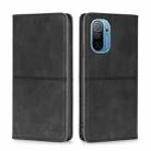 For Ulefone Note 13P Cow Texture Magnetic Horizontal Flip Leather Phone Case(Black) - 1