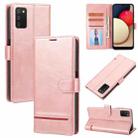 For Samsung Galaxy A03s 166mm Classic Wallet Flip Leather Phone Case(Pink) - 1