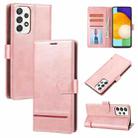 For Samsung Galaxy A52 5G / 4G Classic Wallet Flip Leather Phone Case(Pink) - 1