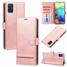 For Samsung Galaxy A71 5G Classic Wallet Flip Leather Phone Case(Pink) - 1
