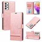 For Samsung Galaxy A73 5G Classic Wallet Flip Leather Phone Case(Pink) - 1