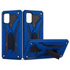 For Galaxy A51 Shockproof TPU + PC Protective Case with Holder(Blue) - 1