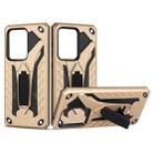 For Galaxy S20 Ultra Shockproof TPU + PC Protective Case with Holder(Gold) - 1