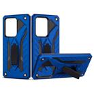 For Galaxy S20 Ultra Shockproof TPU + PC Protective Case with Holder(Blue) - 1