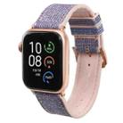 Glitter Starry Sky Watch Band For Apple Watch Series 8&7 41mm / SE 2&6&SE&5&4 40mm / 3&2&1 38mm(Light Purple) - 1