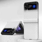 For Samsung Galaxy Z Flip3 5G Rainbow Gradient Hinge Shockproof Phone Case(White Black) - 1