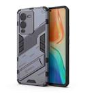 For vivo S15 Punk Armor PC + TPU Phone Case with Holder(Grey) - 1