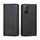For Xiaomi Redmi Note 11 Pro 4G/5G Global Grid Texture Magnetic Flip Leather Phone Case(Black) - 1
