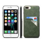 Card Slots Full Coverage PU+TPU Phone Case For iPhone 8 Plus / 7 Plus(Green) - 1