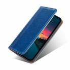 For vivo iQOO 9 Pro 5G Grid Texture Magnetic Flip Leather Phone Case(Blue) - 3