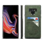 For Samsung Galaxy Note9 Card Slots Full Coverage PU+TPU Phone Case(Green) - 1