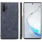 For Samsung Galaxy Note10+ Card Slots Full Coverage PU+TPU Phone Case(Grey) - 1