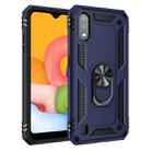 For Galaxy A01 EU Version Shockproof TPU + PC Protective Case with 360 Degree Rotating Holder(Blue) - 1