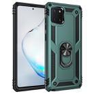 For Galaxy A81 / Note 10 Lite Shockproof TPU + PC Protective Case with 360 Degree Rotating Holder(Green) - 1