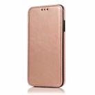 Card Slots Flip Leather Phone Case For iPhone X / XS(Rose Gold) - 2
