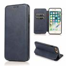 Card Slots Flip Leather Phone Case For iPhone 8 Plus / 7 Plus(Blue) - 1