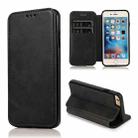 Card Slots Flip Leather Phone Case For iPhone 6 Plus / 6s Plus(Black) - 1