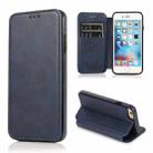 Card Slots Flip Leather Phone Case For iPhone 6 Plus / 6s Plus(Blue) - 1