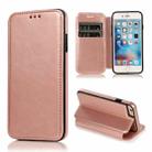 Card Slots Flip Leather Phone Case For iPhone 6 Plus / 6s Plus(Rose Gold) - 1