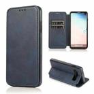 For Samsung Galaxy S10 Card Slots Flip Leather Phone Case(Blue) - 1