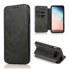 For Samsung Galaxy S10e Card Slots Flip Leather Phone Case(Black) - 1