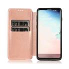 For Samsung Galaxy S10+ Card Slots Flip Leather Phone Case(Rose Gold) - 4