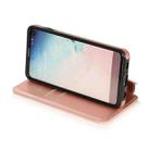 For Samsung Galaxy S10+ Card Slots Flip Leather Phone Case(Rose Gold) - 5